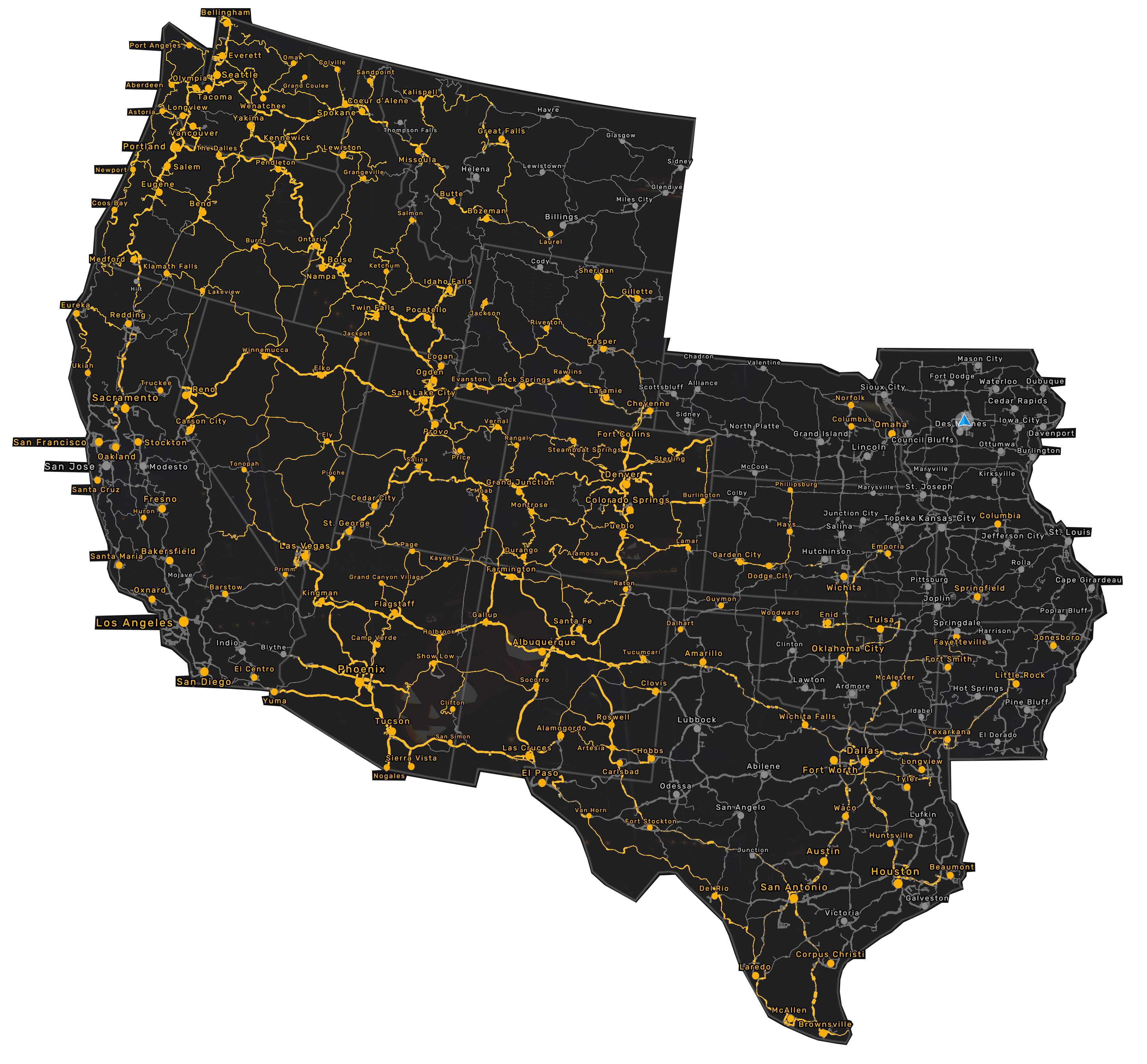 ATS Full Map Updated